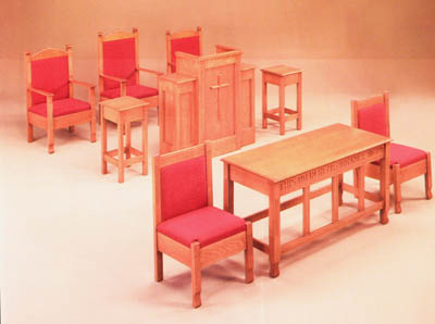 pulpit chairs, chancel furniture