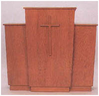 wood pulpit